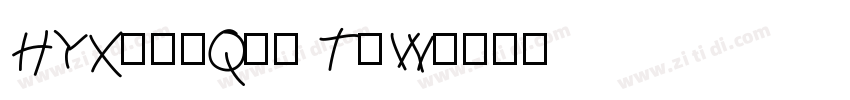 HYXingQiu TiW字体转换
